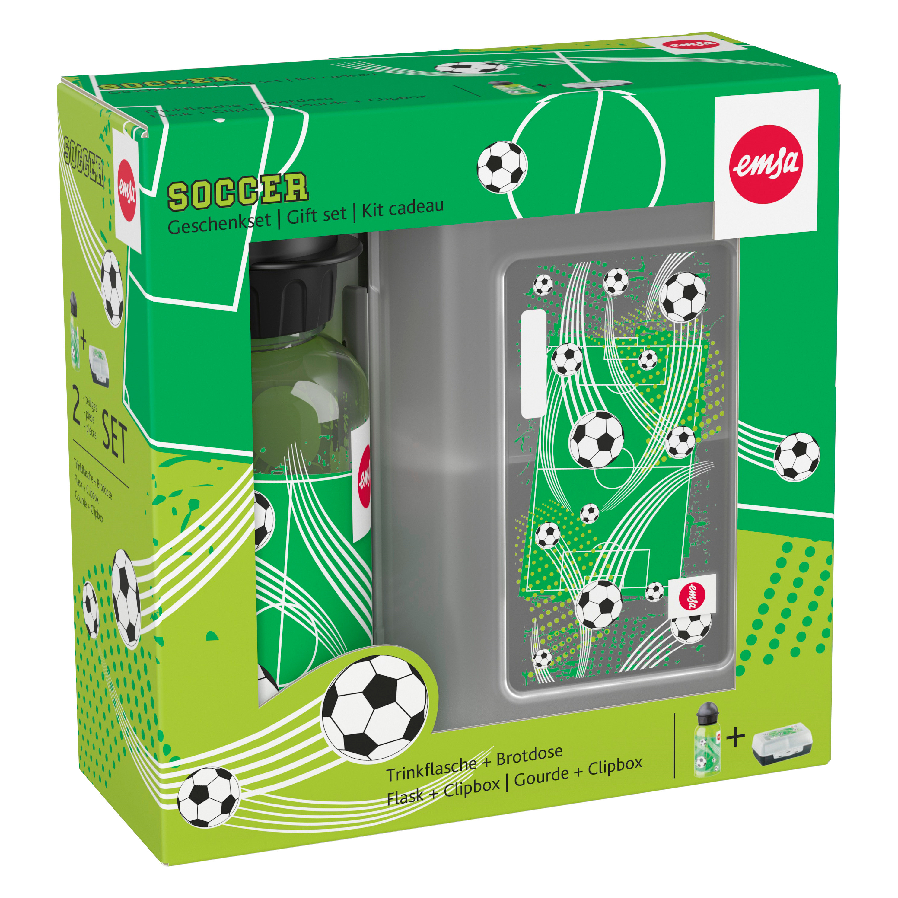 EMSA KIDS SET TRITAN Geschenkset Trinkflasche und VARIABOLO Clipbox