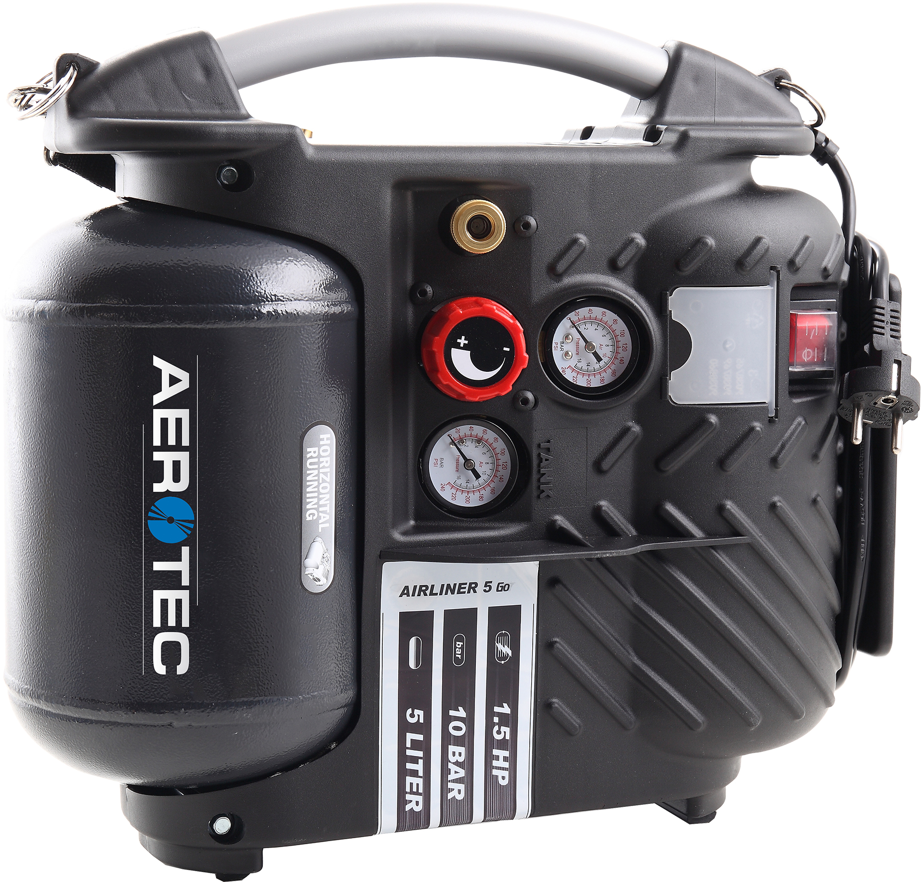 Aerotec Kolbenkompressor Airliner 5 GO, schwarz