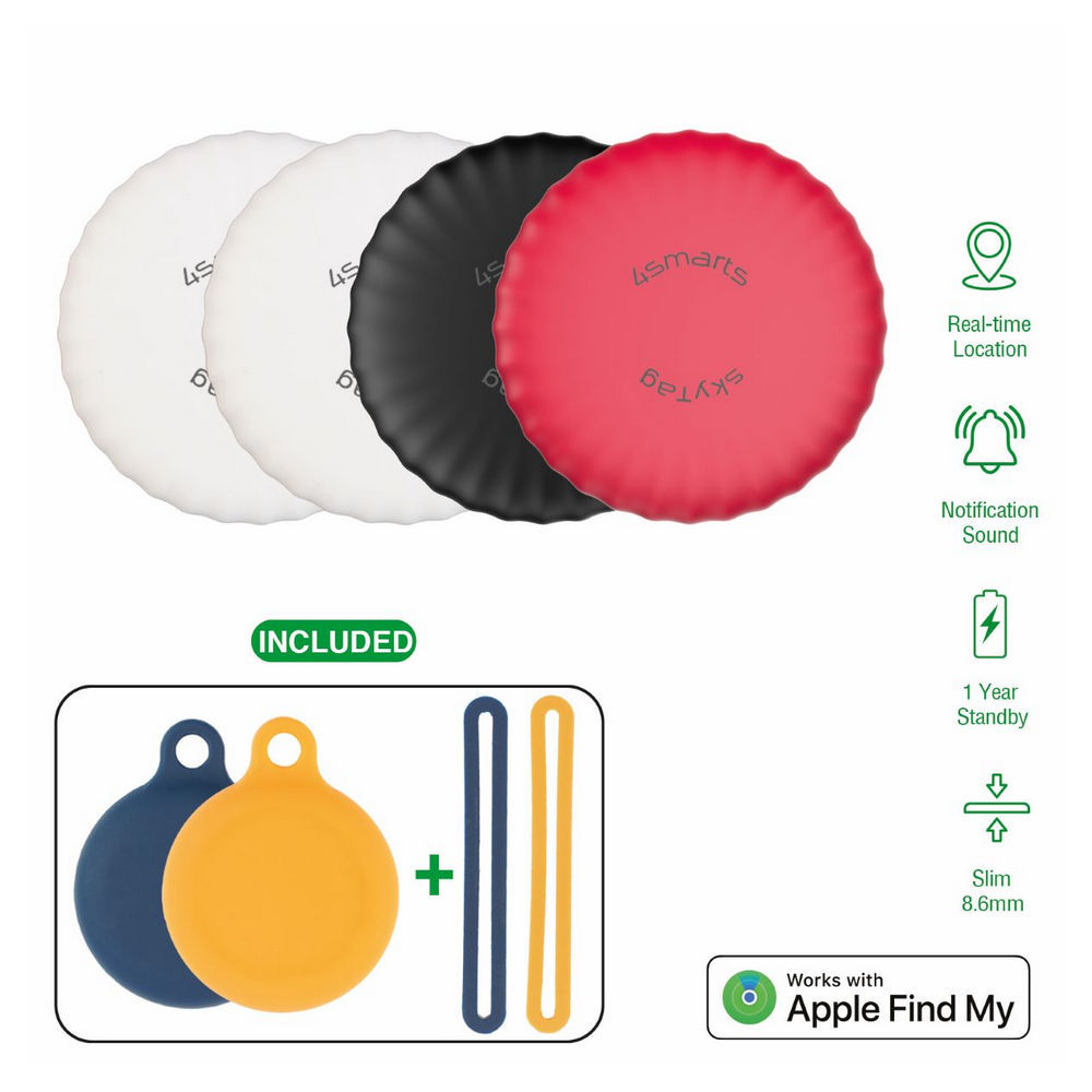 4SMARTS Standort-Finder "SkyTag Slim", 4er Set