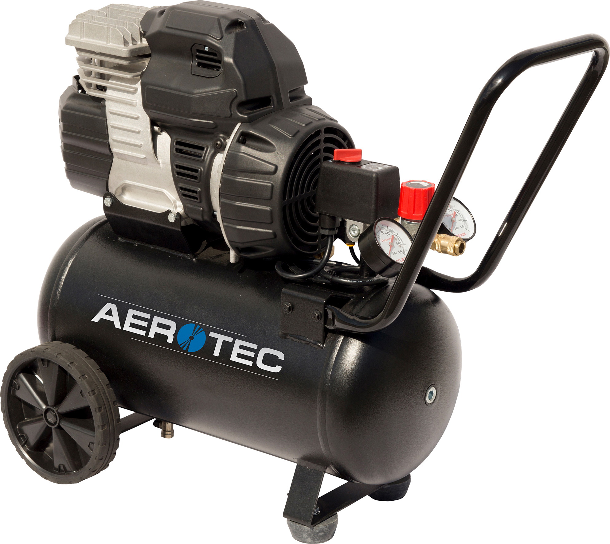 Aerotec fahrbarer Kolbenkompressor Zenith 270 TECH ölfrei SILENT, schwarz