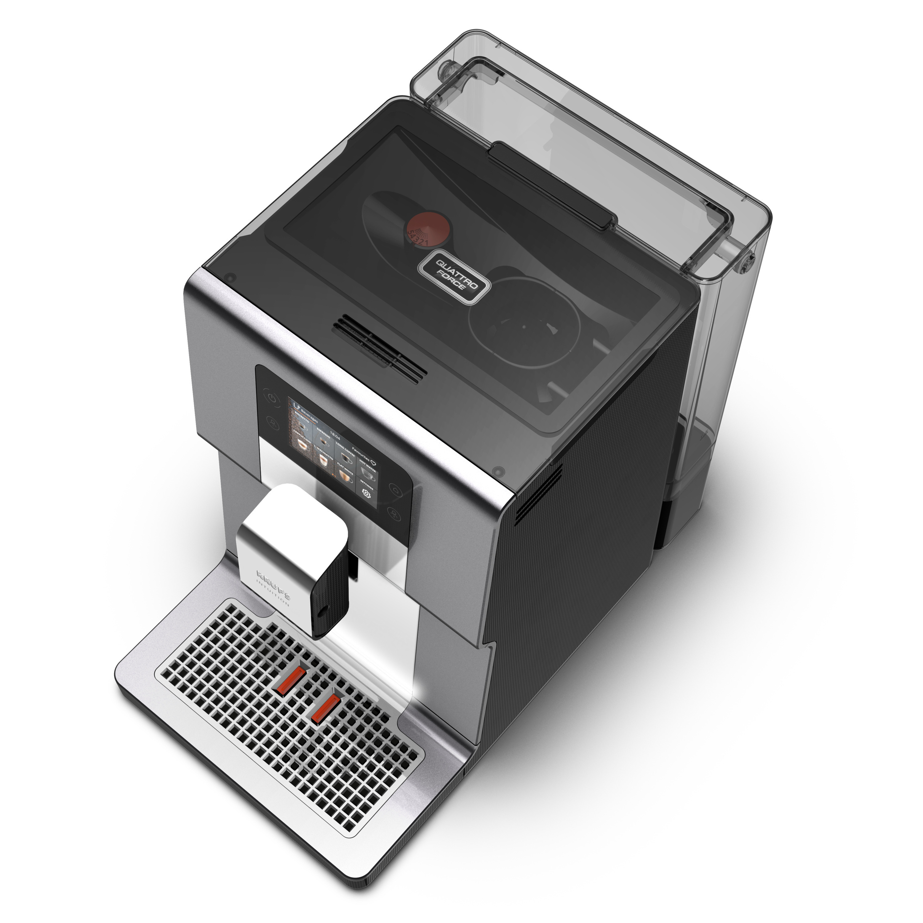 KRUPS Kaffeevollautomat INTUITION PREFERENCE, EA875E, silber grau